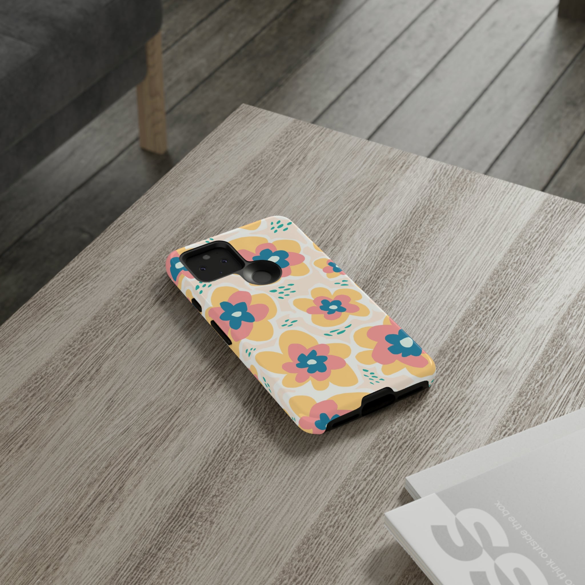 Yellow Happy Flower - Protective Phone Case