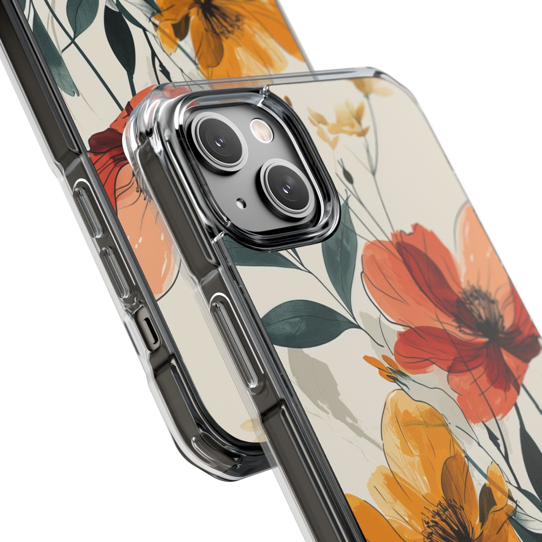 Serene Floral Harmony - Phone Case for iPhone