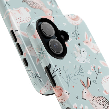 Whimsical Bunny Blossom - Tough iPhone 16 Phone Case