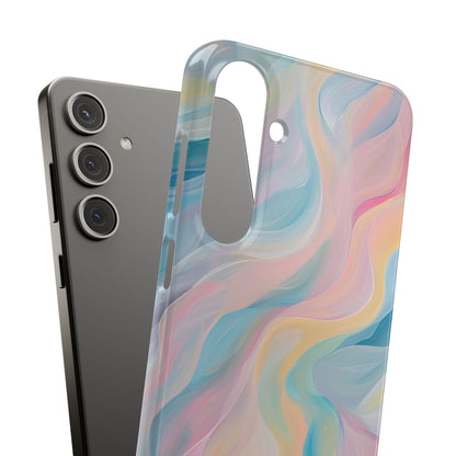 Dreamy Pastel Swirls - Slim Samsung S24 Phone Case