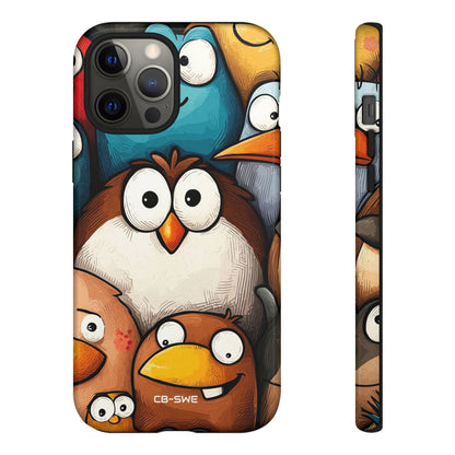 Whimsical Birds Gather - iPhone Case