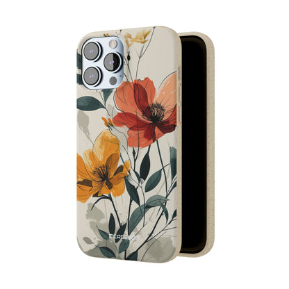 Serene Floral Harmony | Biodegradable Phone Case