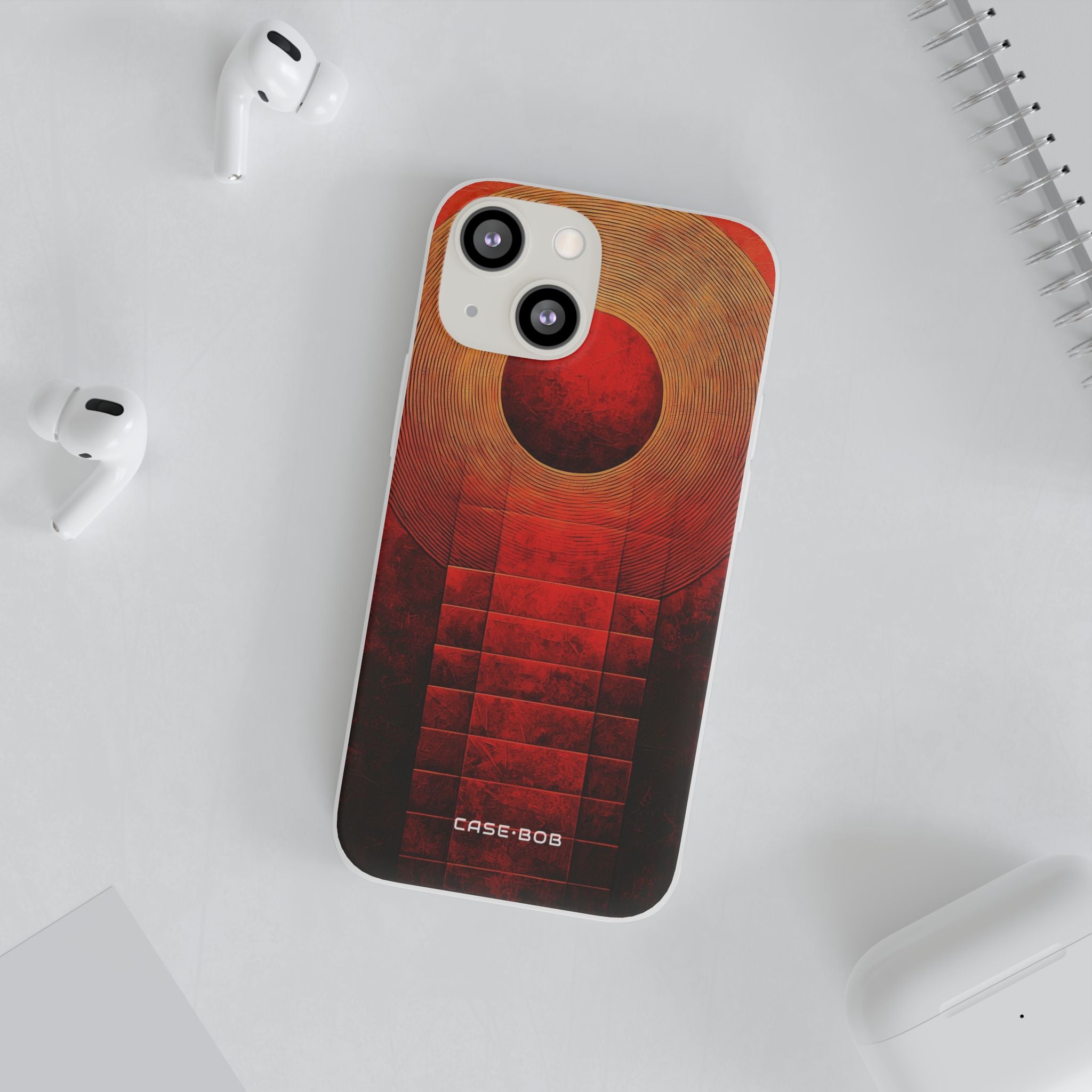 Crimson Orbit iPhone 13 mini Case - Soft