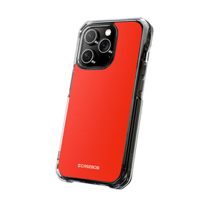 Ferrari Red | Phone Case for iPhone (Clear Impact Case - Magnetic)