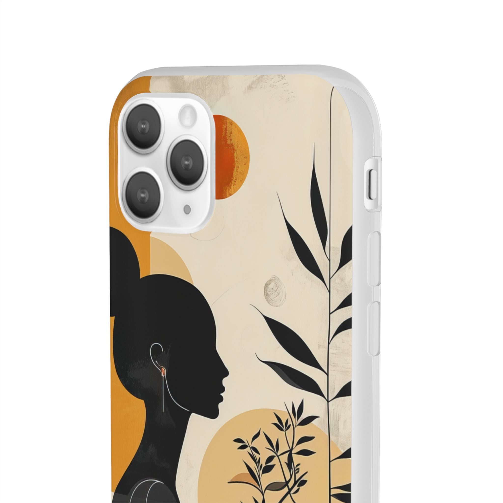 Modern Silhouette Tranquility | Flexible Phone Case for iPhone