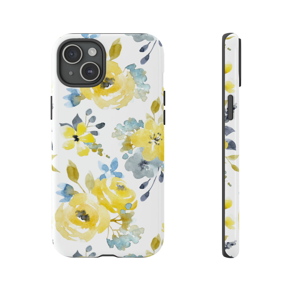 Yellow Floral - Protective Phone Case