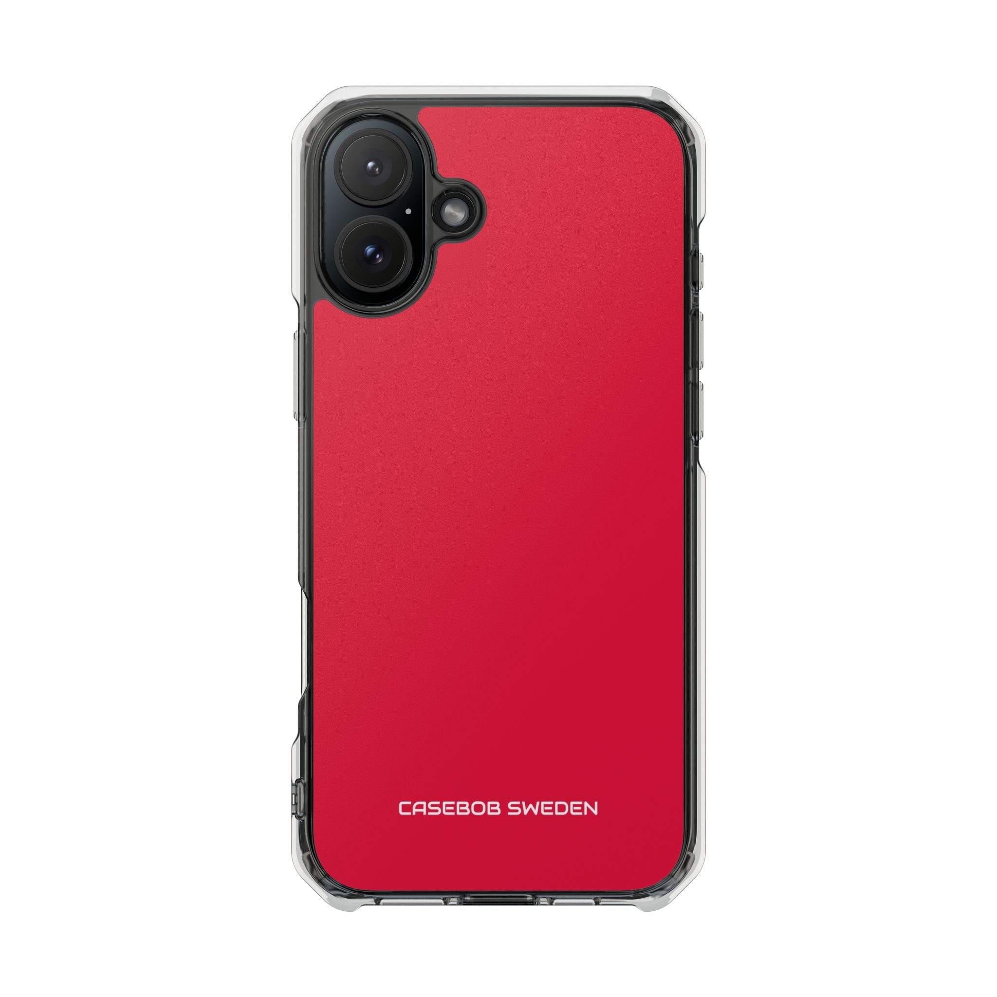 Crimson Red - Clear Impact iPhone 16 Phone Case