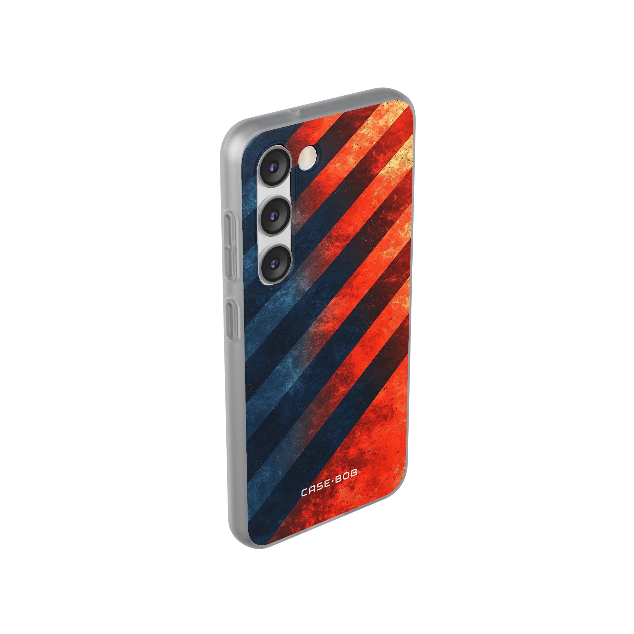 Diagonal Stripes Blaze Samsung S23 Case - Soft
