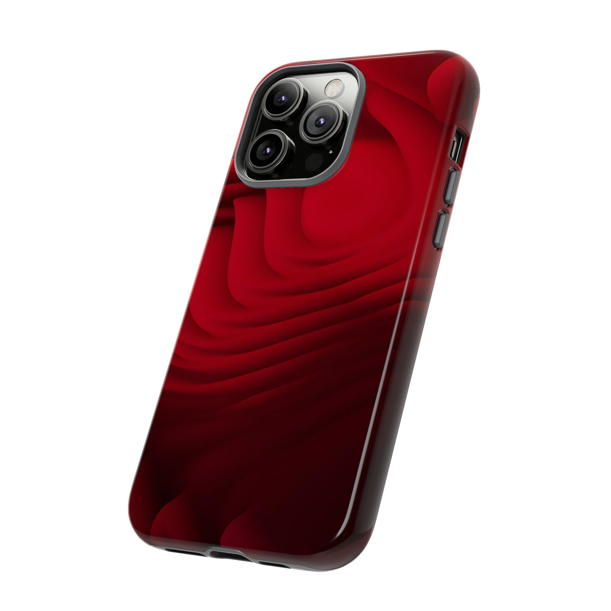 Red Center Waves - Protective Phone Case