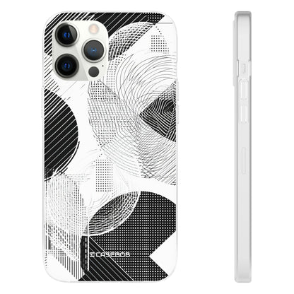 Monochrome Dynamics | Flexible Phone Case for iPhone