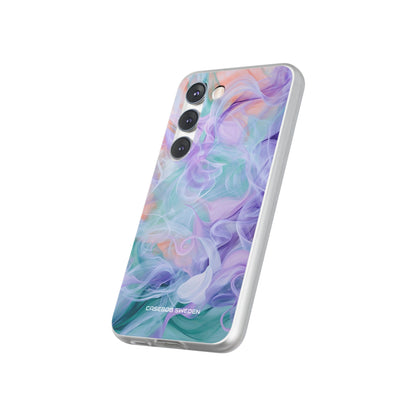 Purple Peach Whirl - Flexi Samsung S23 Phone Case