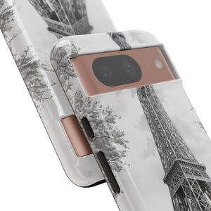 Parisian Monochrome Majesty | Protective Phone Case for Google Pixel