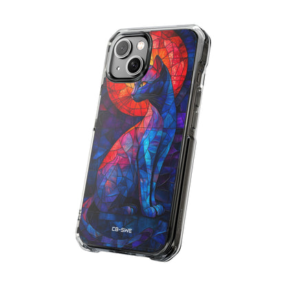Cat Silhouettes Glow iPhone Case - Impact