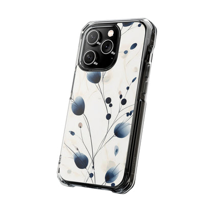 Floral Harmony Blue iPhone Case - Impact