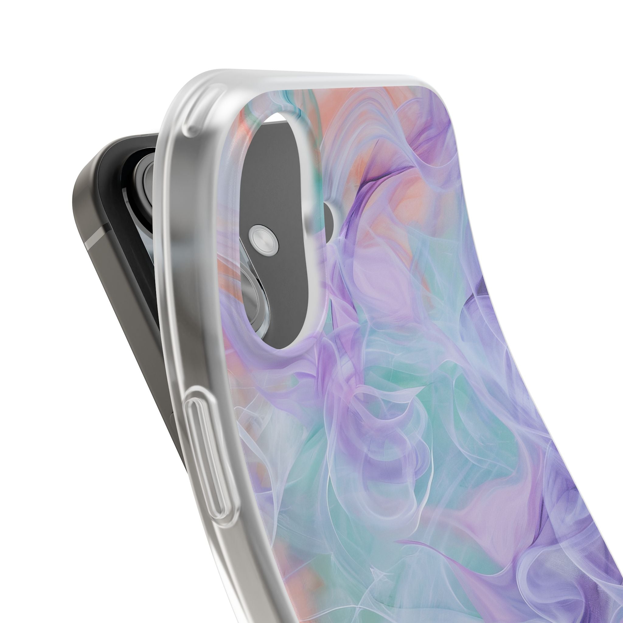 Purple Peach Whirl - Flexi iPhone 16 Phone Case