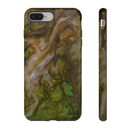 Smaragd Green Ink Art - Protective Phone Case