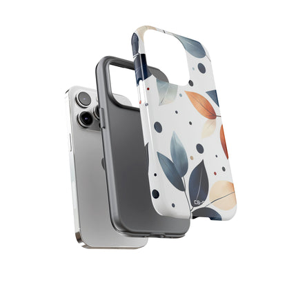 Leaves And Circles - iPhone Case