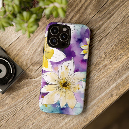 Vibrant Watercolor Flowers - iPhone Case