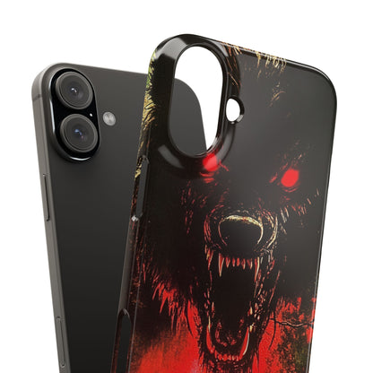 Bloodmoon Wolf's Lament iPhone 16 - Slim Phone Case