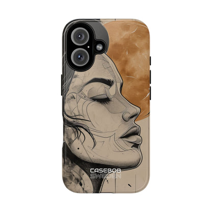 Moonlit Face Flow iPhone 16 - Tough