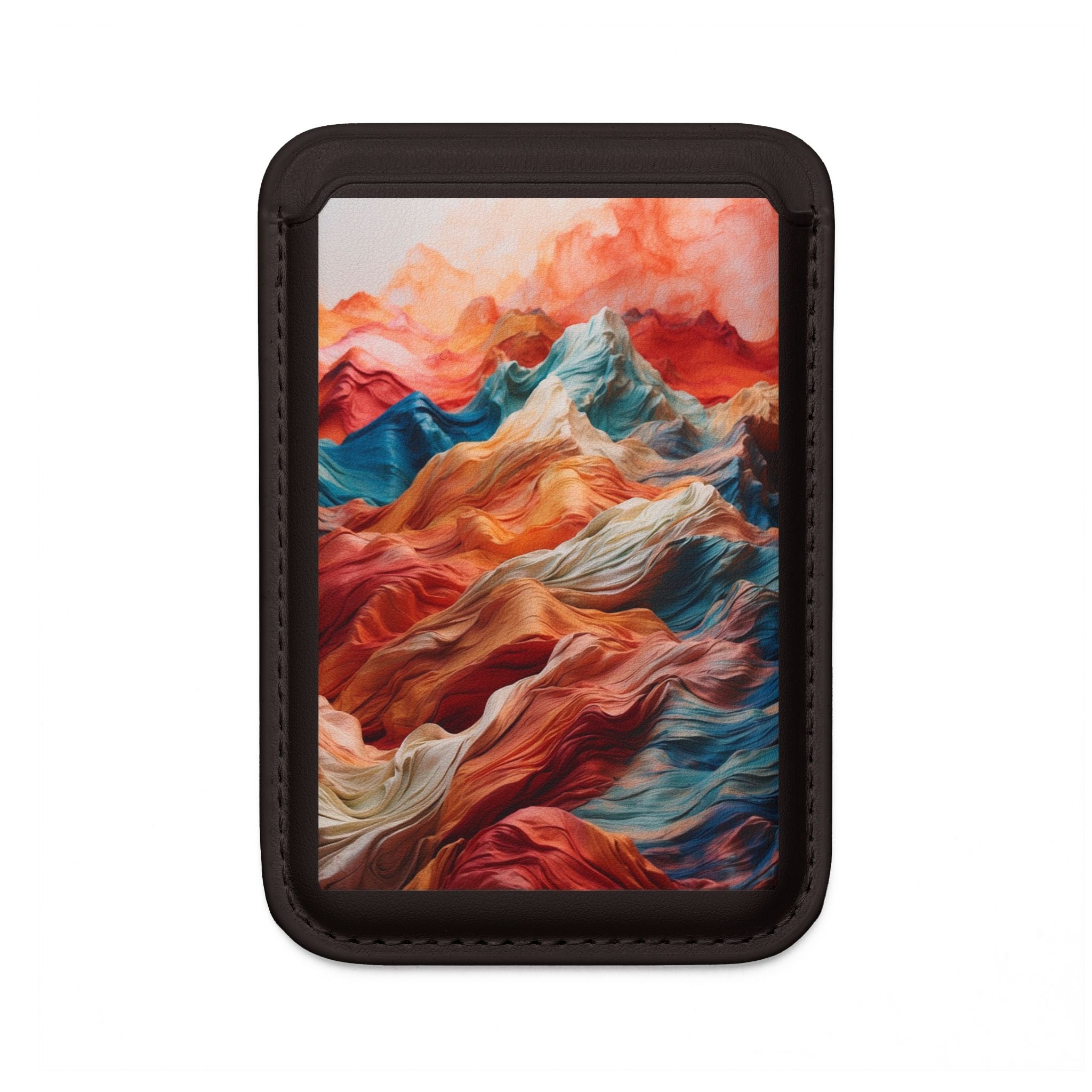 Fabric Peaks Sunset Wallet – MagSafe Ready