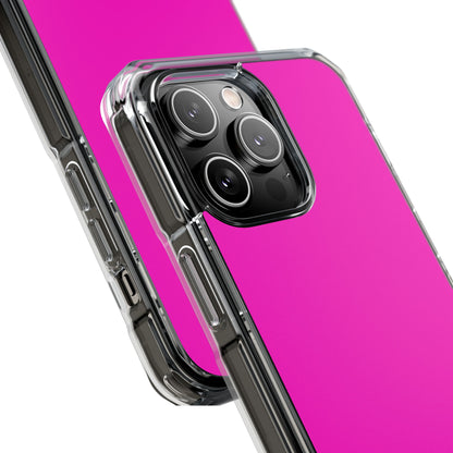 Shocking Pink - Clear Impact Case for iPhone