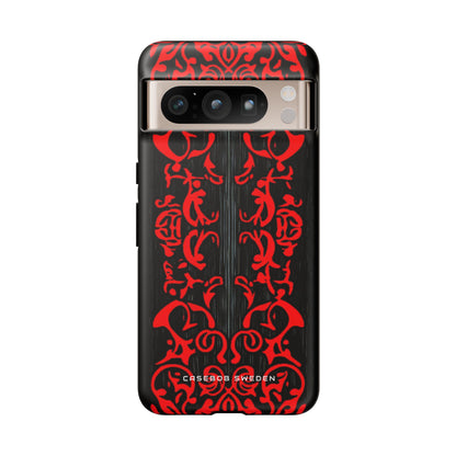 Gothic Crimson Symmetry Google Pixel 8 - Tough Phone Case