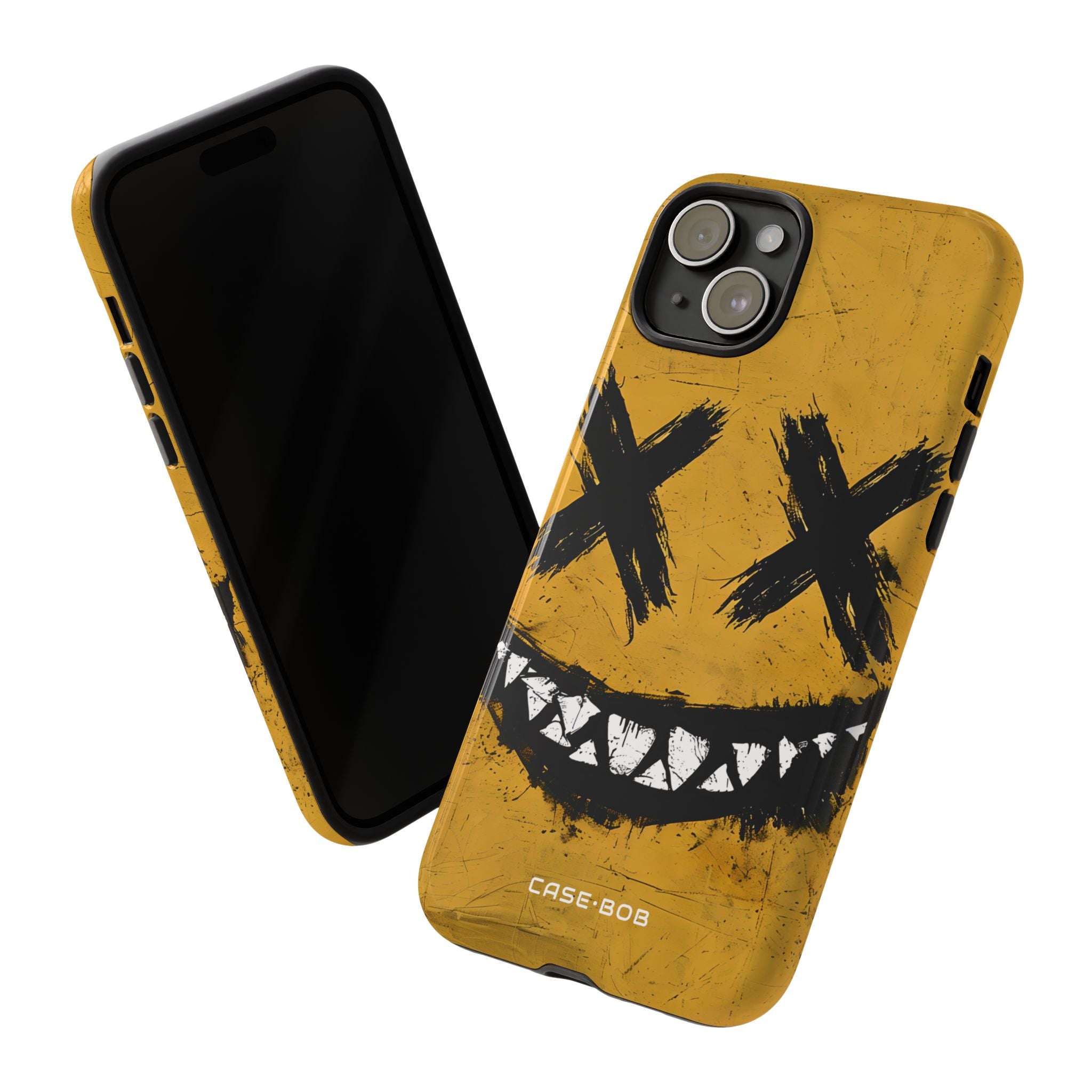 Jagged Smile Yellow iPhone 15 Plus Case - Tough
