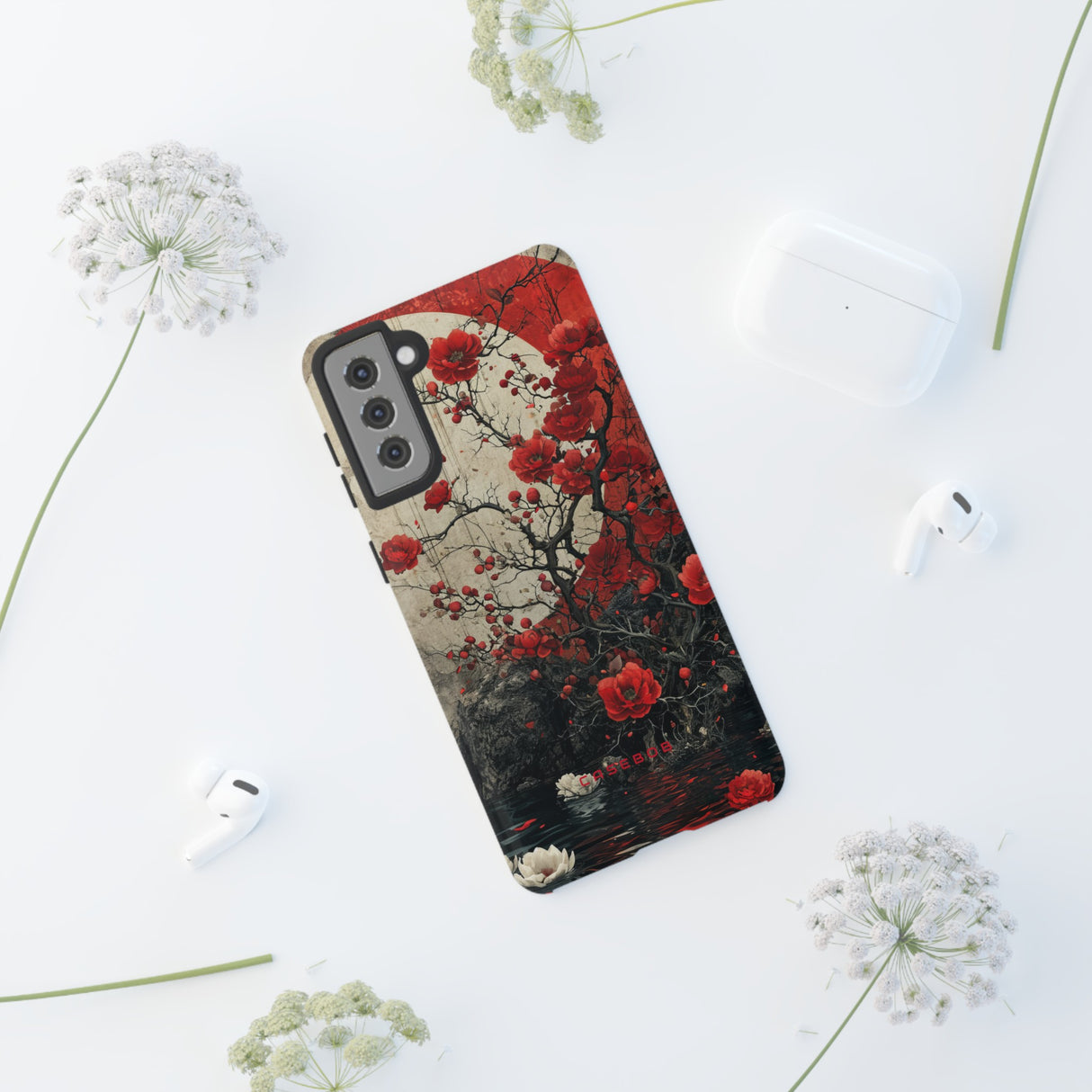 Moonlit Rose Peace - Protective Phone Case