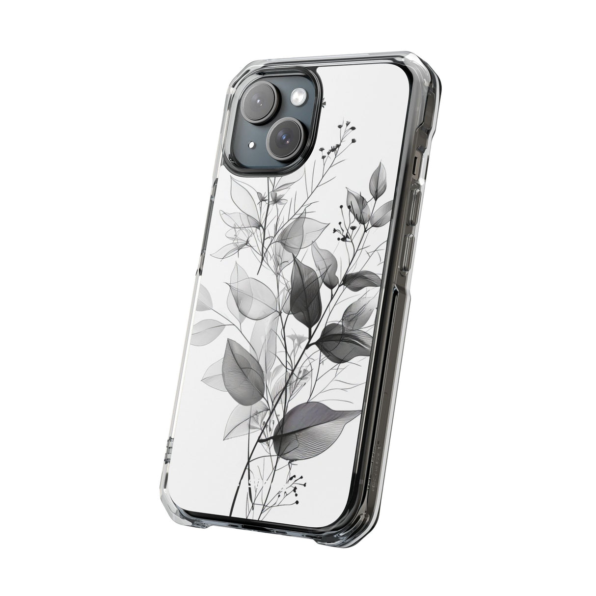 Ethereal Monochrome - Phone Case for iPhone (Clear Impact - Magnetic)