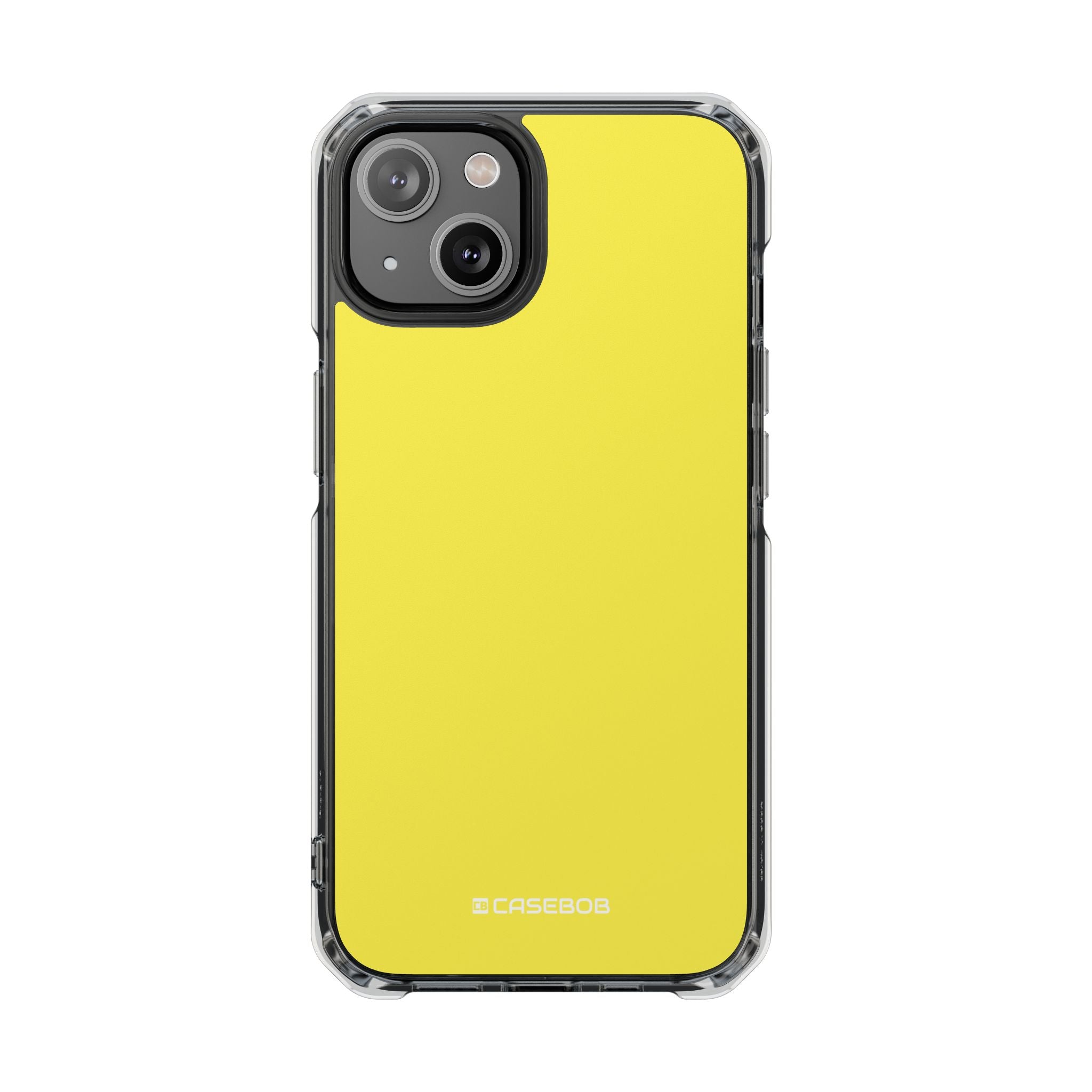 Lemon Yellow - Clear Impact Case for iPhone