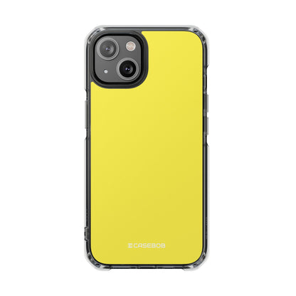 Lemon Yellow - Clear Impact Case for iPhone