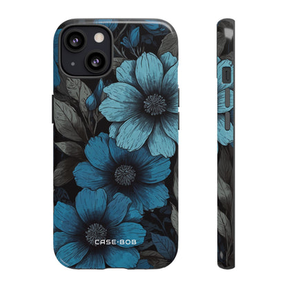 Blue Petal Radiance iPhone 13 Case - Tough