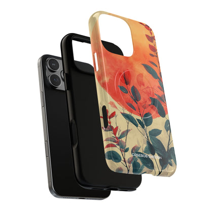 Orange Sun Harmony - Tough + MagSafe® iPhone 16 Phone Case