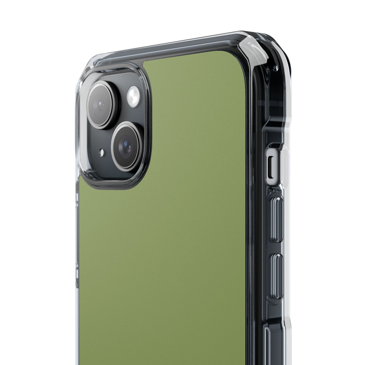 Moss Green | Phone Case for iPhone (Clear Impact Case - Magnetic)