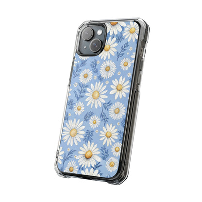 Daisies On Blue iPhone Case - Impact