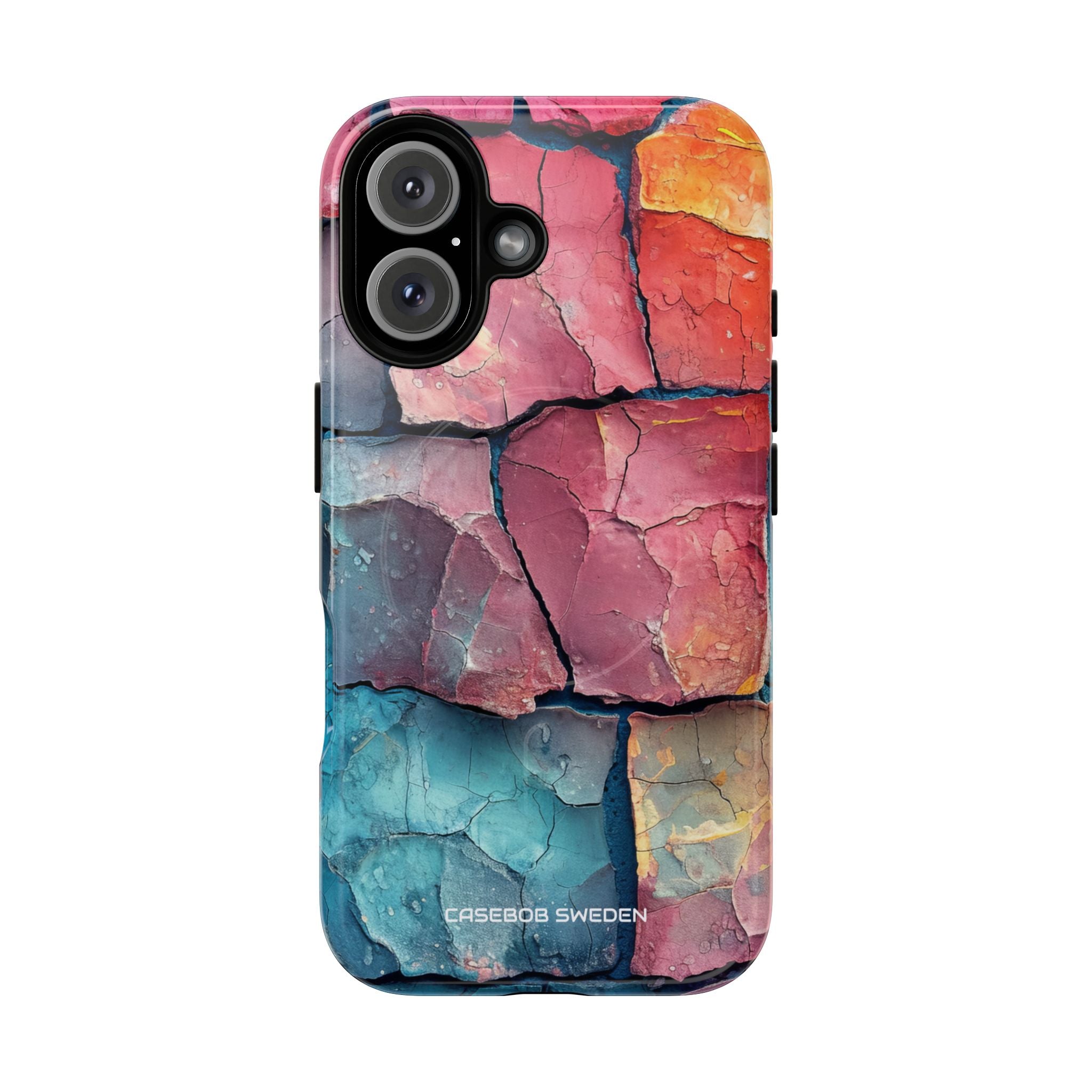 Cracked Earth Mosaic - Tough + MagSafe® iPhone 16 Phone Case