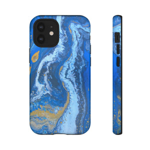 Acrylic Blue Gold - Protective Phone Case