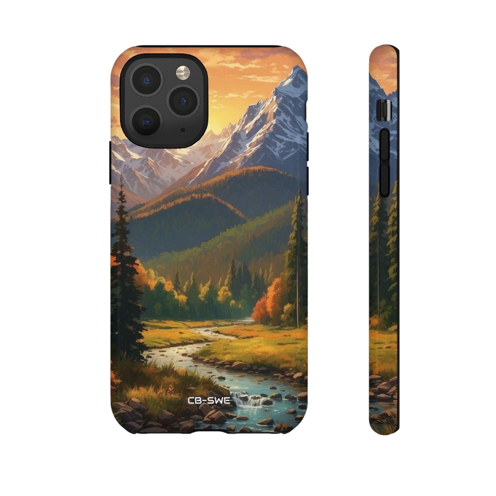 Mountain Reflections Glimmer - iPhone Case