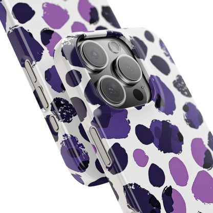 Purple Inkblots iPhone 16 - Slim Phone Case