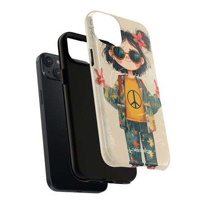 Peace Pigtails iPhone 14 Plus Case - Tough+