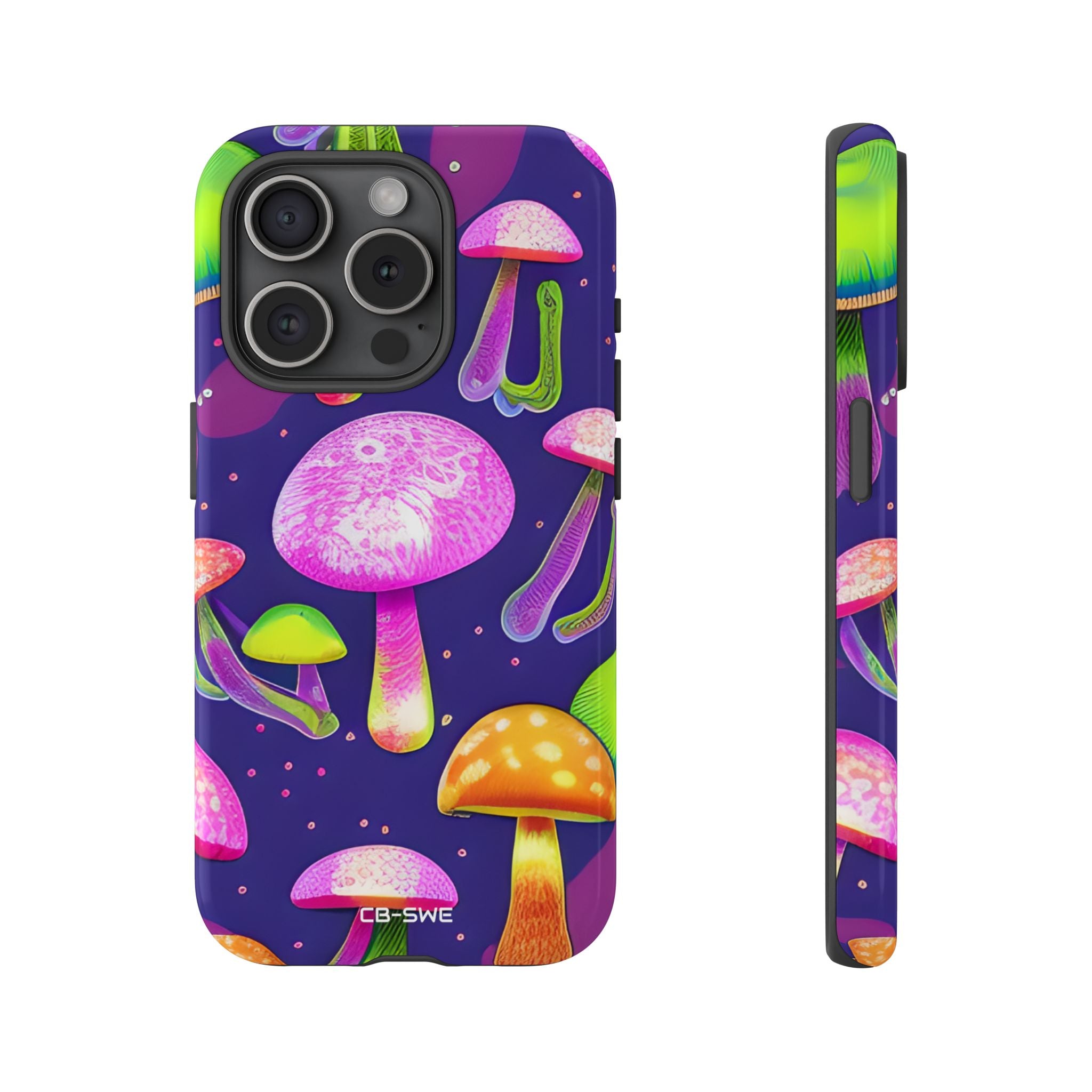 Neon Mushroom Dreams - iPhone Case