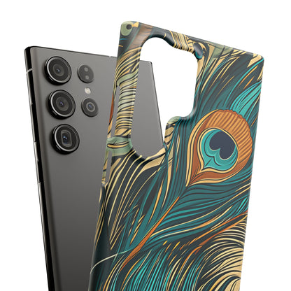 Art Nouveau Peacock Elegance Samsung S23 - Slim Phone Case