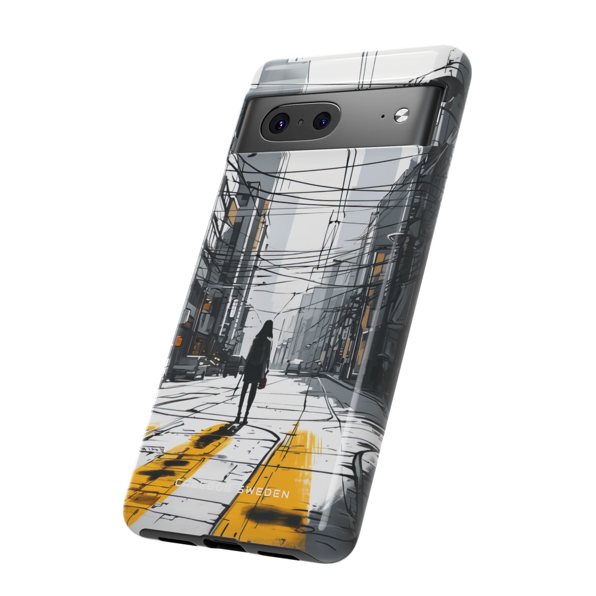 Urban Noir Streetscape Google Pixel 7 - Tough Phone Case