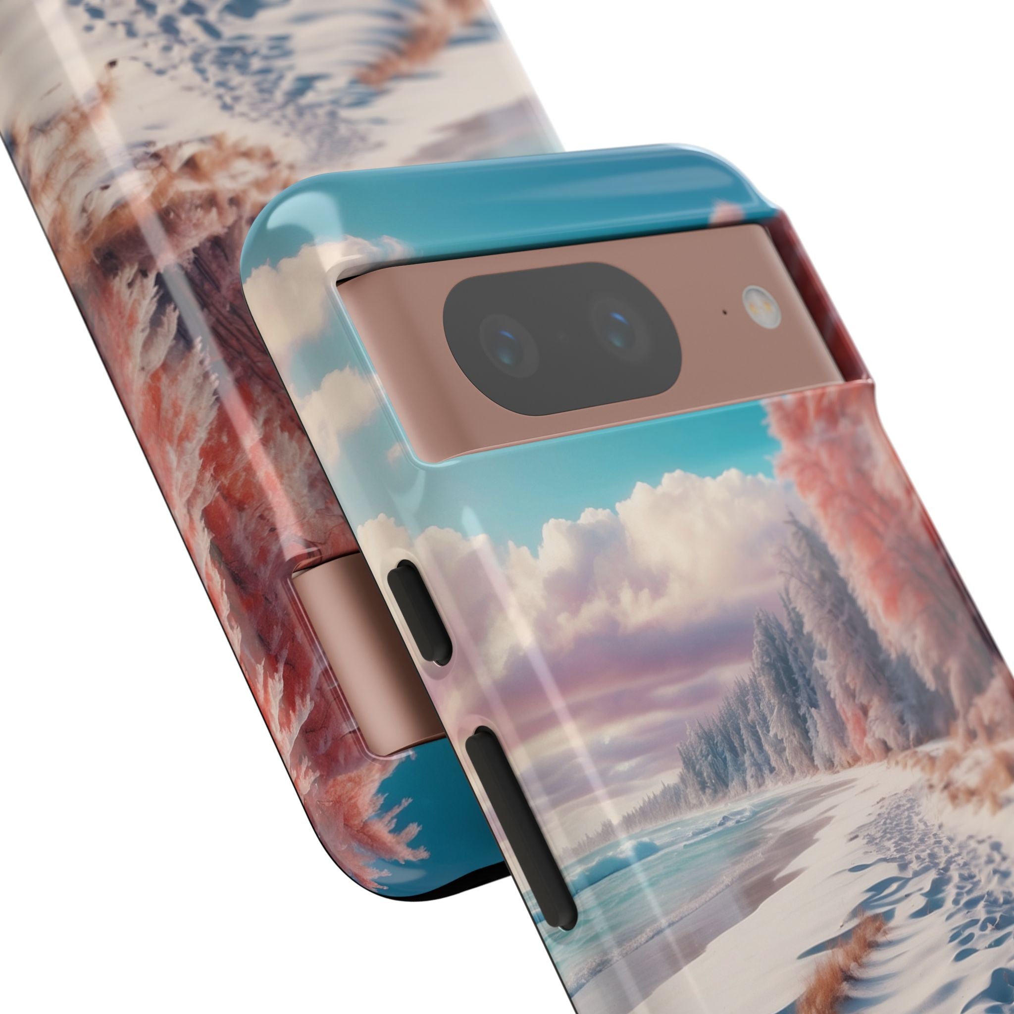 Snowy Footprints Google Pixel 8 Case - Tough