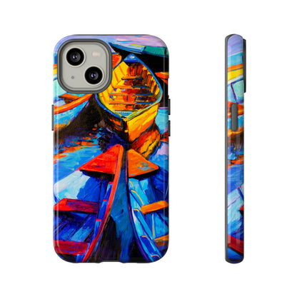 Oil painting - Wooden Boat - Protective Phone Case