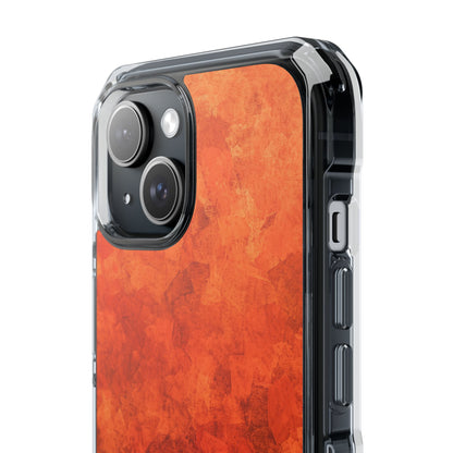 Strati d'Autunno Cremisi iPhone 15 - Impact Clear+