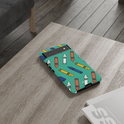 Crayons Dance Playfully - Google Pixel Case