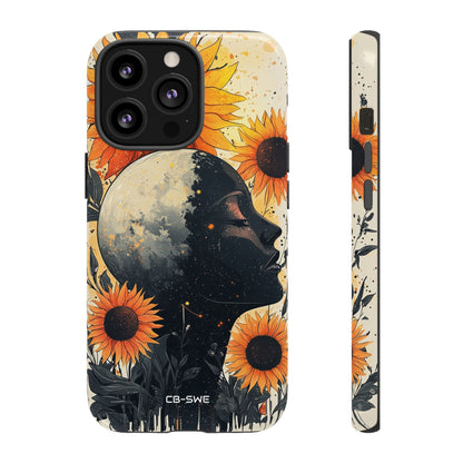 Sunflower Embraces Moon - iPhone Case
