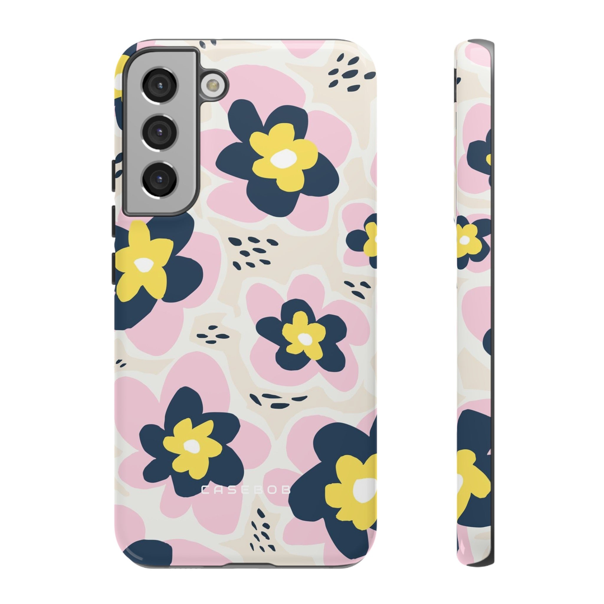 Pink Happy Flower - Protective Phone Case